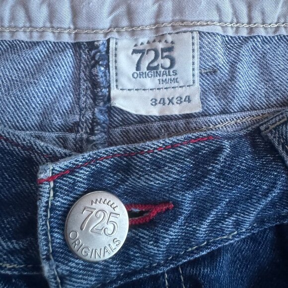 VTG Y2K 725 Originals Blue Carpenter Men's Jeans Size: 34 - Picture 2 of 9